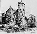 Fougères : l'entrée du château vers 1900