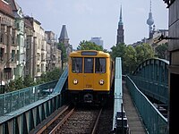 U2-es metró Berlinben - Prenzlauer Berg