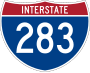 Interstate 283 marker