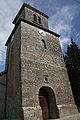 Le porche de l'église Saint-Jean-Baptiste.