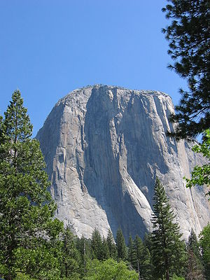 Paret rocosa d'El Capitan, Pargue Nacional de Yosemite en Califòrnia