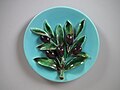 Perret Gentil Menton coloured lead glazes majolica plate