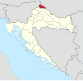 Collocatio finium regionis in Croatia.