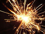 Sparkler at Guy Fawkes Night, November 5, 2006. Gabriel Pollard, CC-BY-SA 2.5 generic