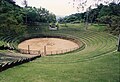 Bullfighting (Tōgyū) arena. Okinawa is the home of a form of bullfighting sometimes compared to sumo.