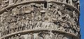 Detail of Column of Marcus Aurelius, Piazza Colonna, Rome, Italy.