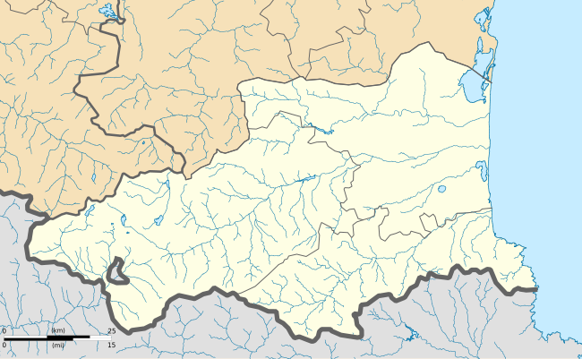 Mapa konturowa Pirenejów Wschodnich