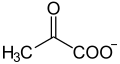 Deutsch: Struktur von Pyruvat English: Structure of pyruvate