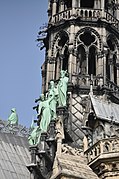 Three apostles with St. Luke's bull in the foreground