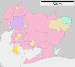 Location of Mihama in Aichi Prefecture