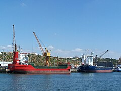 Una vista del puerto de Setúbal.