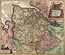 Herzogtümer Bremen und Verden im Jahre 1655 Kupferstich von Frederick de Wit, 1655