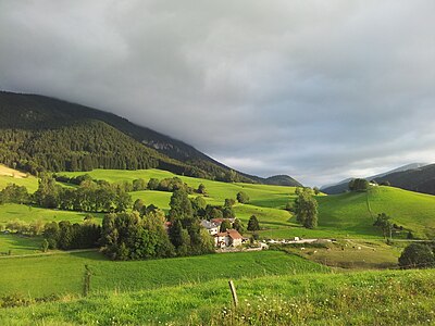 Paysage autour de Saint-Martin-en-Vercors.