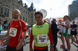 Germán Silva tijdens de Rotterdam Marathon in 2015