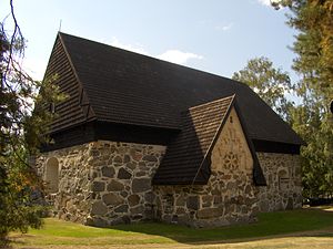 Messuby gamla kyrka byggdes under medeltiden.