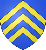 Blason de la commune de Beaurepaire: D'azur aux trois chevrons d'or