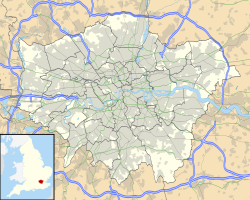 Map showing Hounslow Heath in Greater London