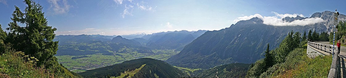 Blick in den Tennengau, südostwärts