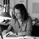 Irma Blank in her studio