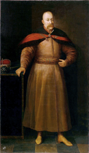 Painting of a man, standing