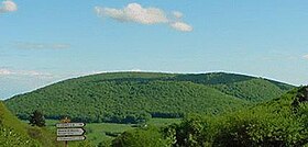 Vue du mont Beuvray depuis le sud.