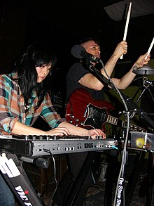 Angela Seo and Jamie Stewart of Xiu Xiu, 2010