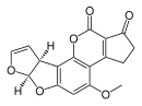 Estrutura molecular da aflatoxina B1