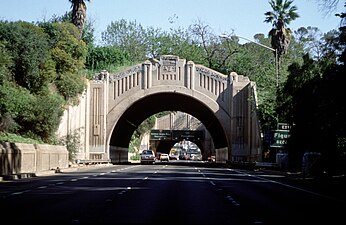 In Los Angeles liep Route 66 door de vier Figueroa Street Tunnels.