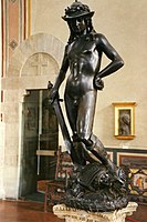 Donatello, David c. 1440s at Bargello Museum, Florence.