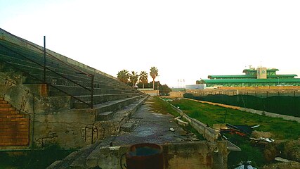 Il vecchio ingresso della gradinata nord