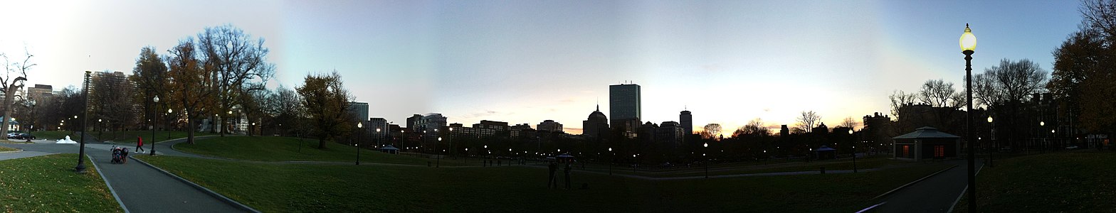 panorama of Boston Common