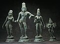 Image 22Krishna with Rukmini and Satyabhama and his mount Garuda (12th–13th century CE) (from Tamils)