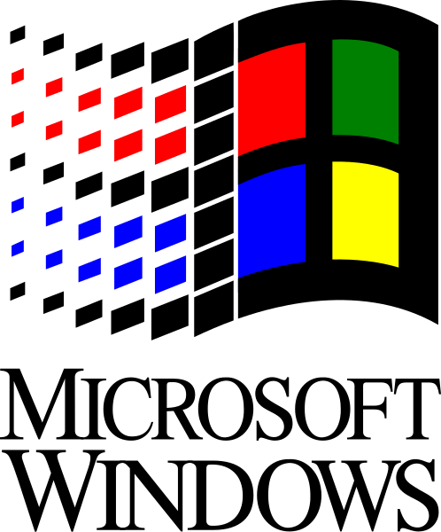 File:Microsoft Windows 3.1x logo with wordmark.svg