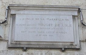 La plaque sur la maison de Choisy-le-Roi.