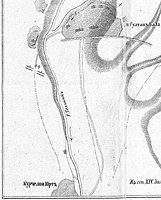 Р. Тельникъ план военной зарисовки из дневника барона Л. П. Николаи, 1857 год.