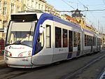 RC 4016 op RandstadRail 4 op de Prinsegracht in Den Haag, 15 november 2006.