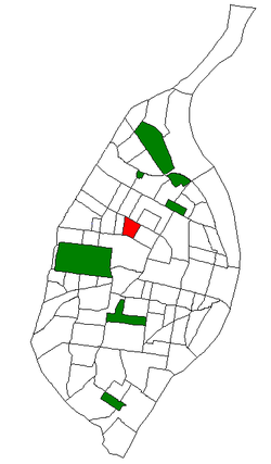 Location (red) of Lewis Place within St. Louis