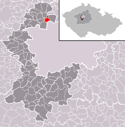 Únětice – Mappa