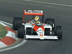 Ayrton Senna in 1988 in Kanada