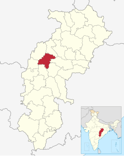 Location in Chhattisgarh