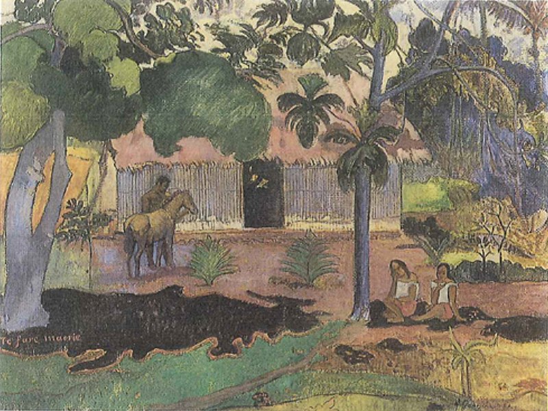 File:Gauguin 1891 Te fare maori.jpg