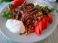 Keşkek, a Middle Eastern barley stew