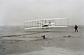 Image 32The Wright Flyer: the first sustained flight with a powered, controlled aircraft (from History of aviation)