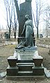 Grabdenkmal der Schauspielerin Wera Fjodorowna Komissarschewskaja, Tichwiner Friedhof, St. Petersburg