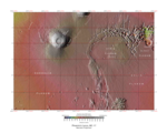 Topographical map of Phoenicis Lacus quadrangle