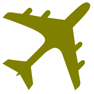 File:Airplane silhouette olive.svg