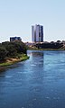 Flussbiegung des Rio Grande innerhalb des Stadtgebiets