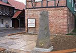 Rest der Kursächsischen Ganzmeilensäule im Museumshof