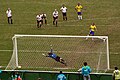 Marta scoring a penalty during the final of the Pan American Games 2007