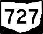 State Route 727 marker